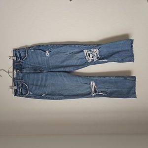 Abercrombie & Fitch Ankle Straight Ultra High Rise Jeans